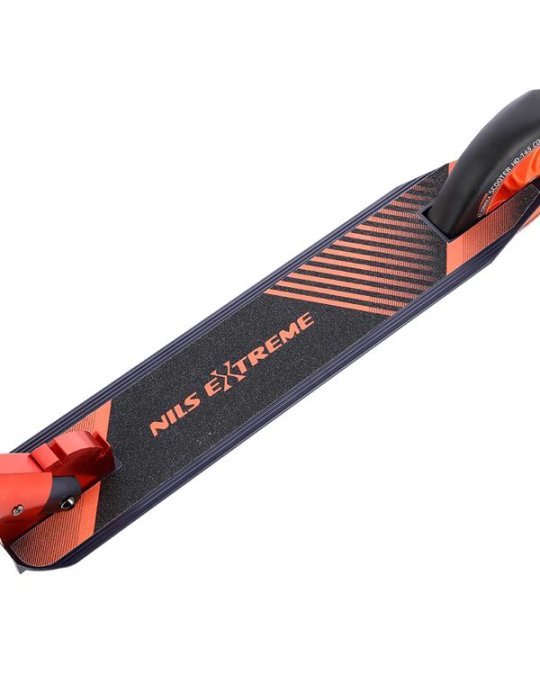 Patinete plegable ligero NILS EXTREME Grafito Naranja 11 
