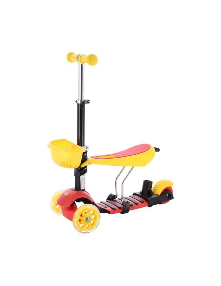 Patinete 2 en 1 Nils Fun - Scooter y Correpasillos con Cestita 2  - Vista 1