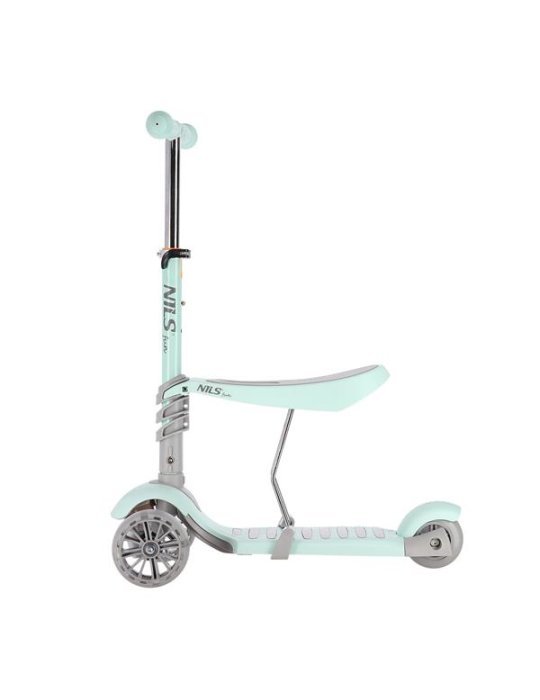 Patinete 2 en 1 Nils Fun - Scooter y Correpasillos con Luces LED 5 