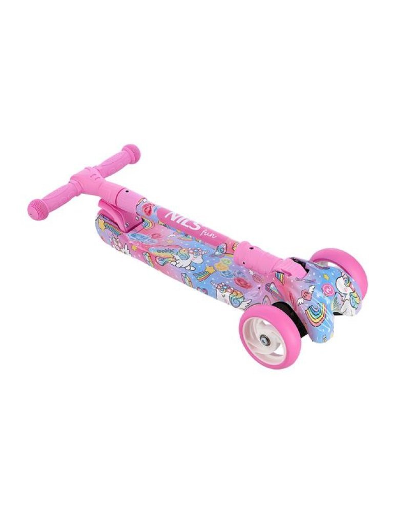 Patinete infantil 3 Ruedas Nils Fun HLB15 Rosa - Brilla y Disfruta 🚀 11 