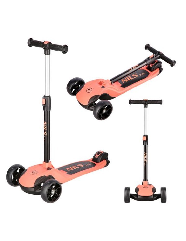 Nils Fun HLB122 Scooter infantil dobrável - leve e seguro para crianças PATINETES 