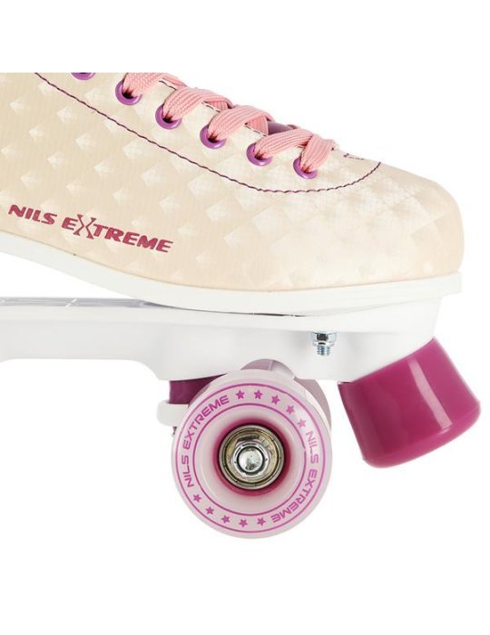 Patines 4 Ruedas Nils Extreme Creamy - Patines Iniciación Seguros 5 