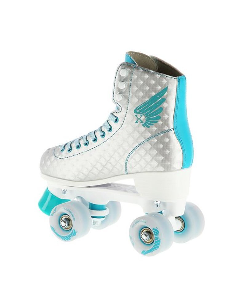 Patins à 4 roues Nils Extreme Argent-Turquoise - Patins sécuritaires pour débutants 2 