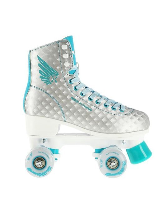 Patins à 4 roues Nils Extreme Argent-Turquoise - Patins sécuritaires pour débutants 3 