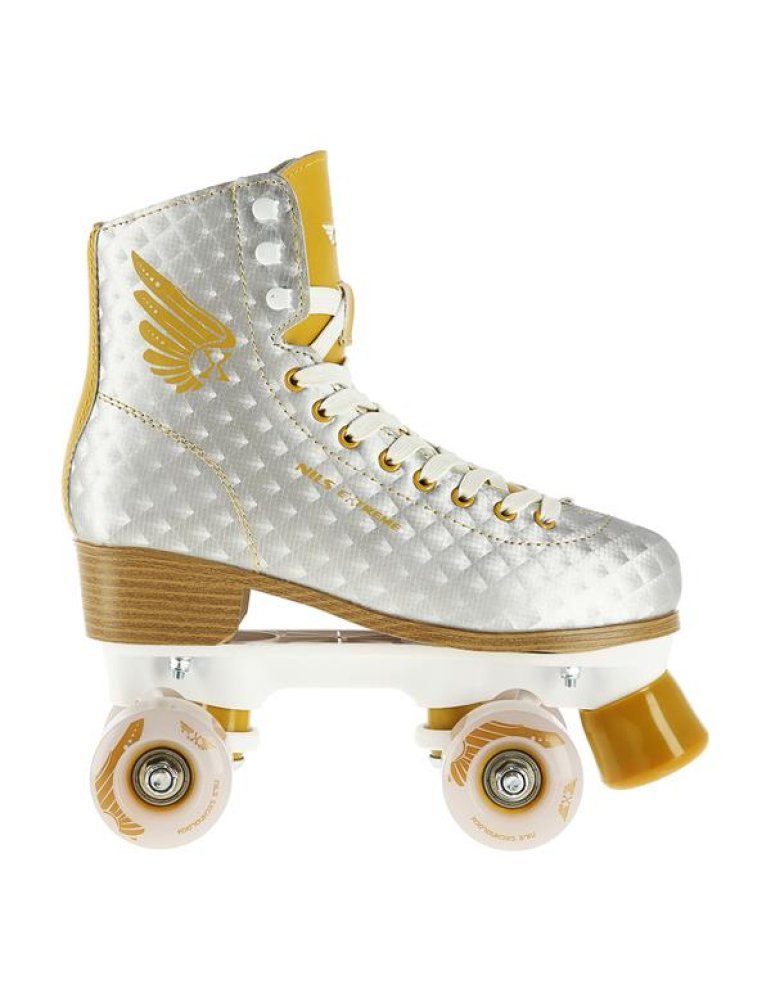 4 Wheel Skates Nils Extreme Silver-Gold - skates Initiation Insurance 3 