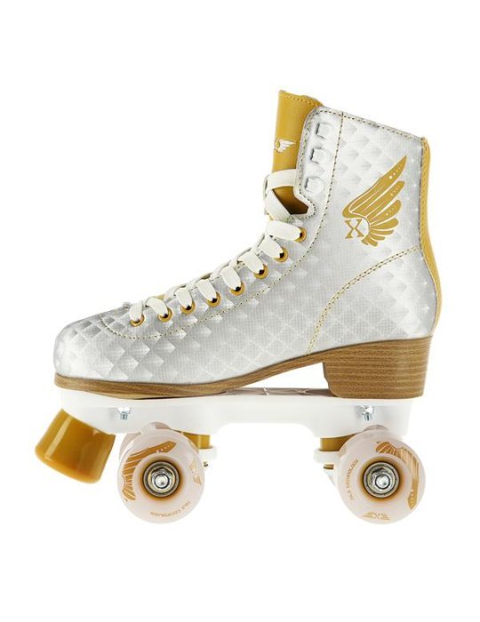 4 Wheel Skates Nils Extreme Silver-Gold - skates Initiation Insurance 4 