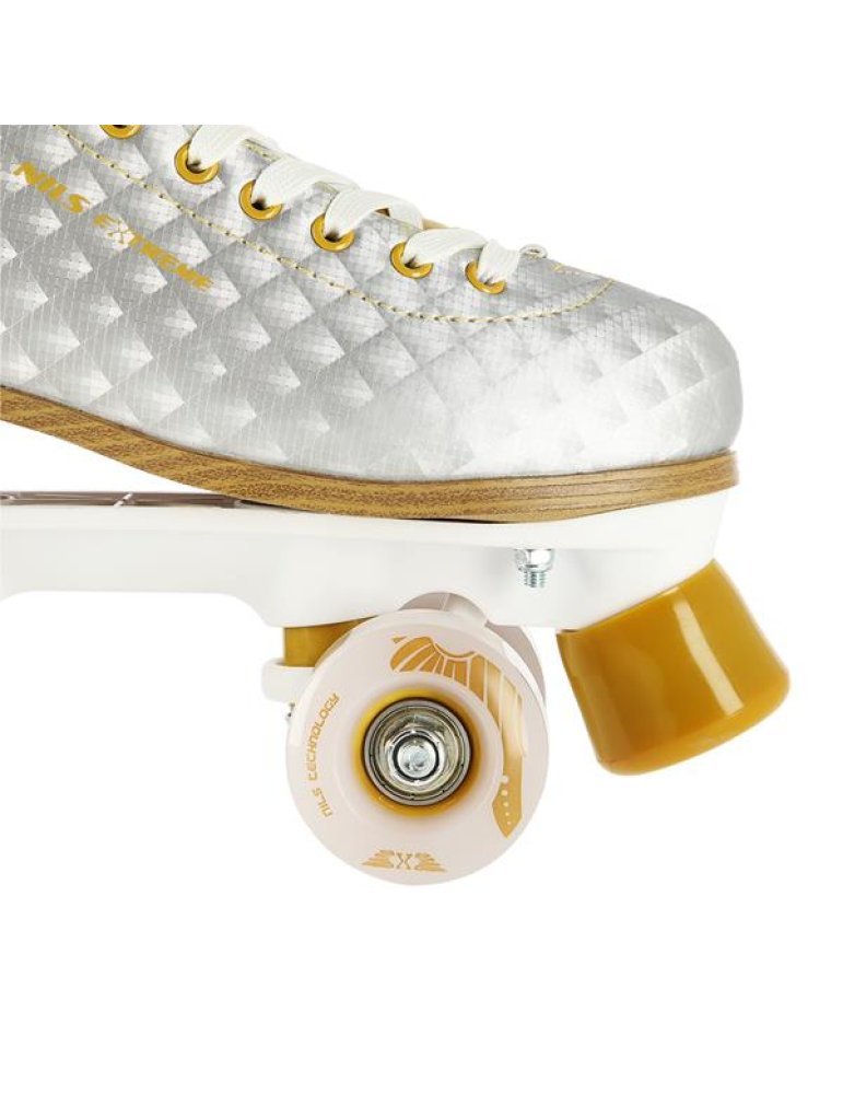 Patines 4 Ruote Nils Extreme Silver-Gold - skates Initiation Insurance 6 