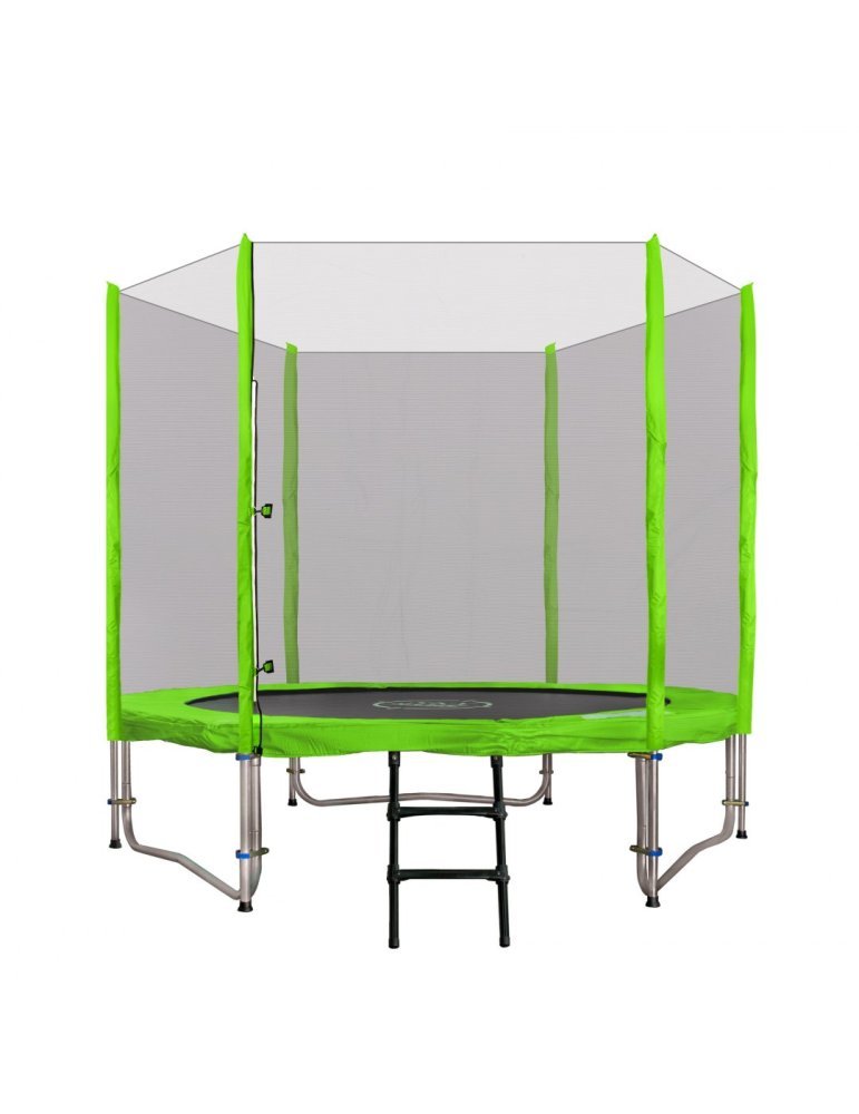 Trampolim 244 cm (8 pés) |Rede de Segurança e Estrutura Reforçada TRAMPOLIM 