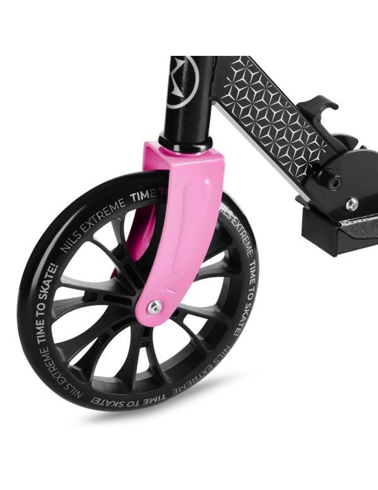 Patinete Plegable Nils Extreme HM1302 Rosa | Ligero y Ajustable 
