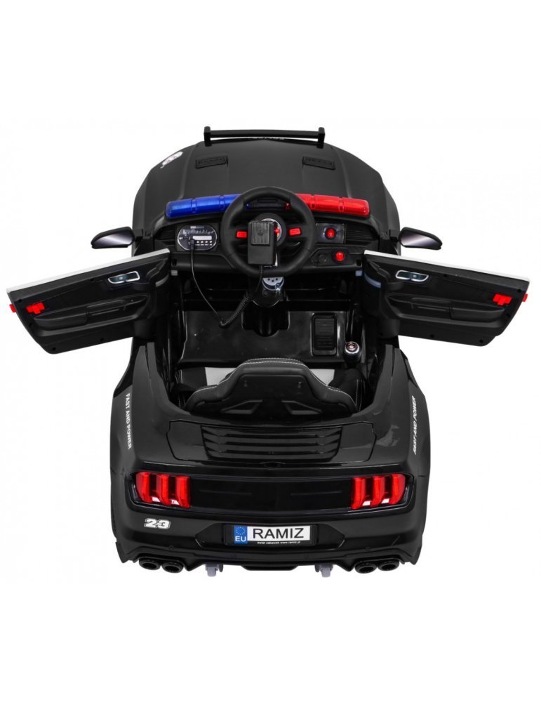 Sport GT Polícia 12V |Carro de polícia infantil com luzes e sirene CARROS ELÉTRICOS PARA CRIANÇAS 