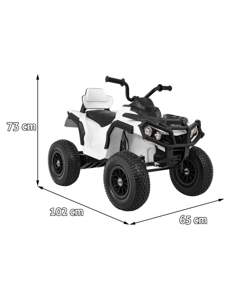 Quad ATV Infantil 12V – Ruedas de Aire Suspension Reforzada Low Cost 