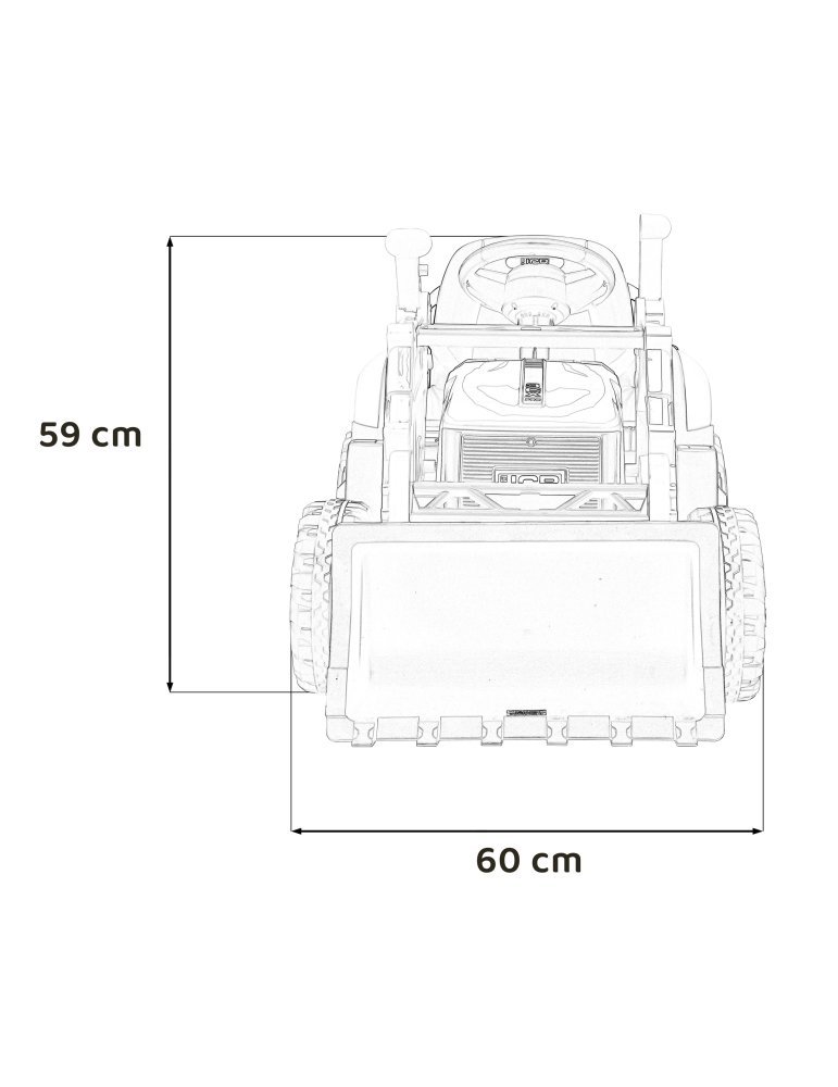 Escavatore JCB bambino 12V - Escavatore per bambini 56  - Vista 55