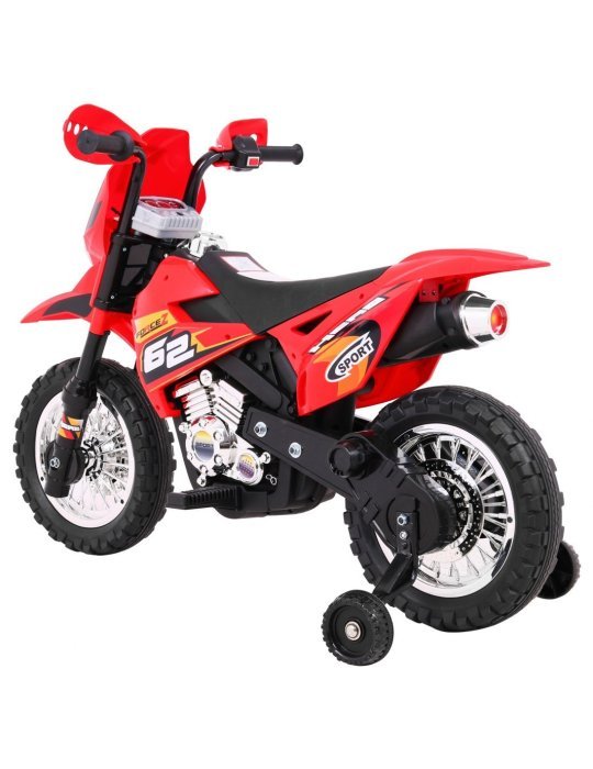 Moto Cross 6V . Moto avec rouleaux pour enfants 8 