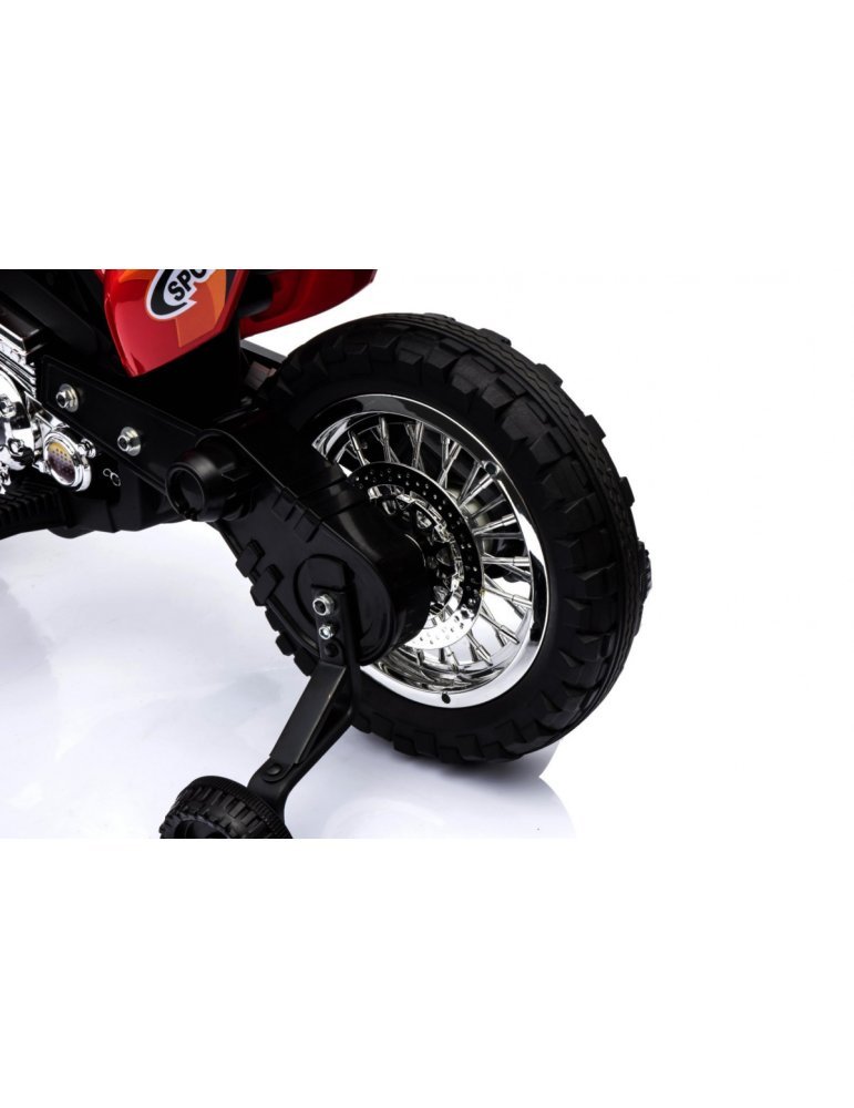 Moto Cross 6V . Moto avec rouleaux pour enfants 12 