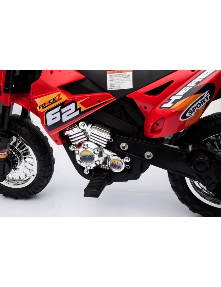 Moto Eléctrica Infantil Cross 6V | Moto con ruedines para niños 19  - Vista 18