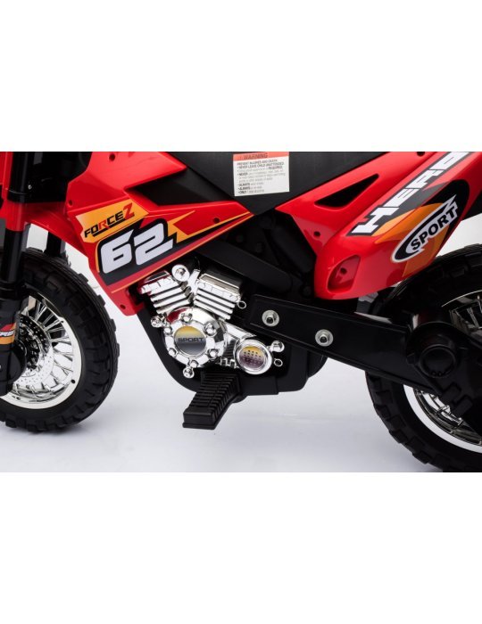 Children's Motorcycle Cross 6V . Moto with children's rollers 19 