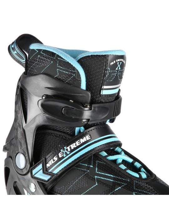 NA11002 BLACK/BLUE L(39-42) IN-LINE SKATES NILS EXTREME 7 