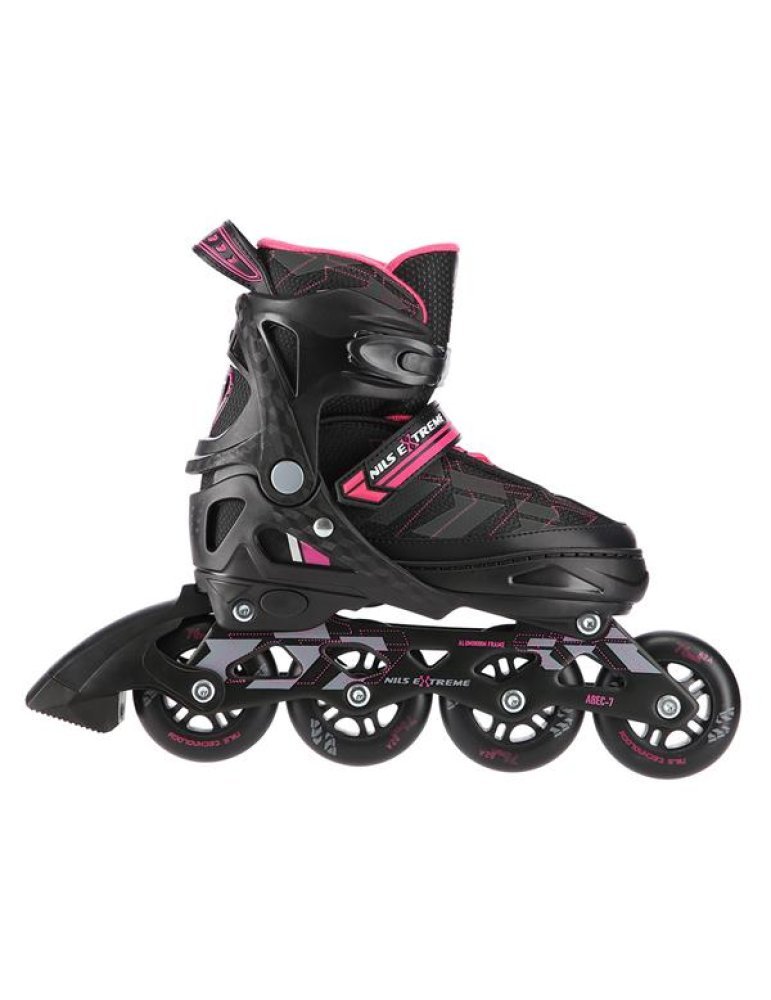NA11002 BLACK/PINK L (39-42) IN-LINE SKATES NILS EXTREME 4 