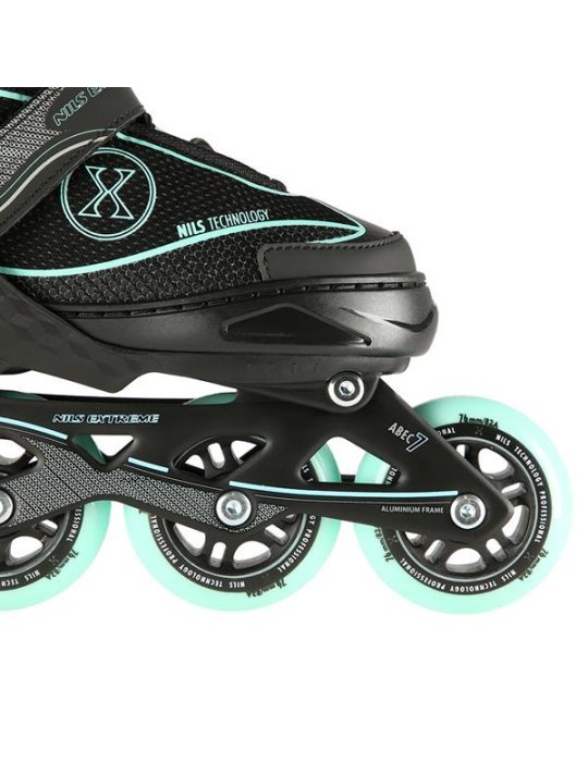 NA11008 BLACK-MINT ROZM. L (39-42) IN-LINE SKATES NILS EXTREME 6 