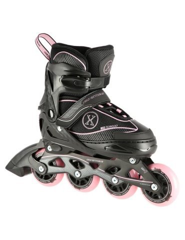 Patines Ajustables NA11008 Rosa-Negro|Patines En Línea NILS EXTREME