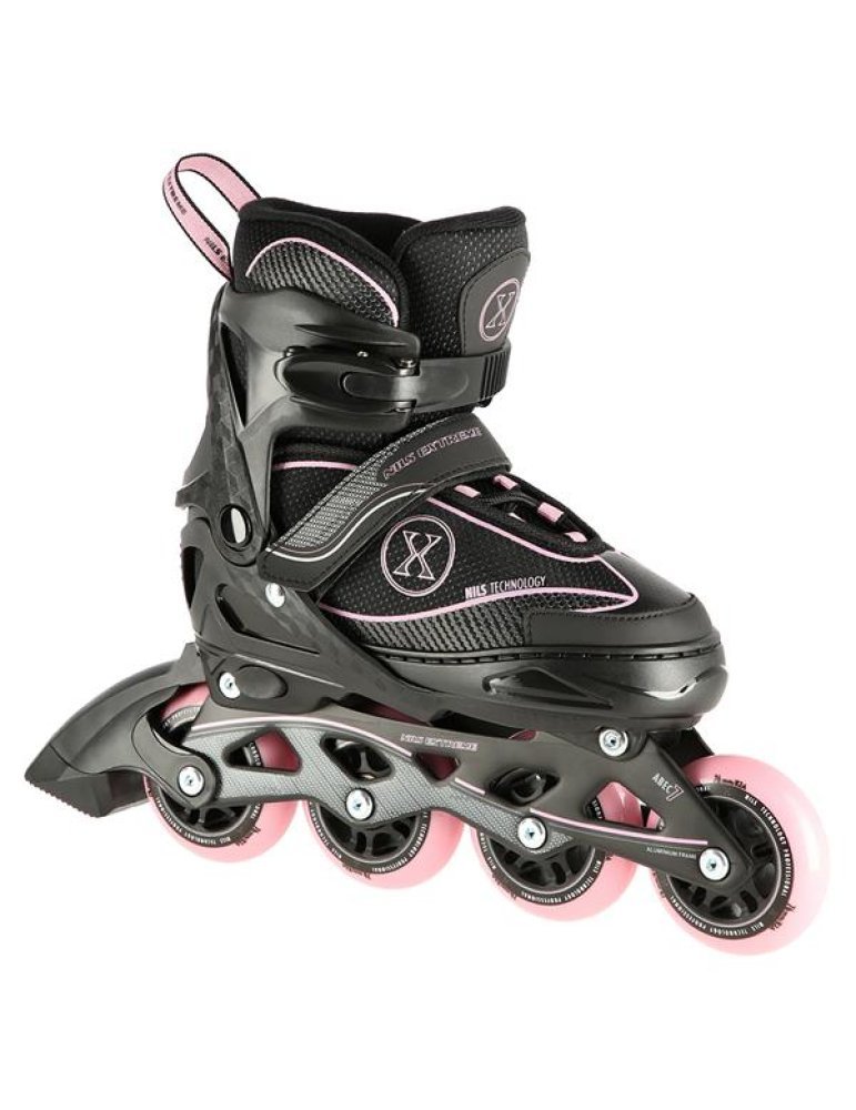 NA11008 BLACK-PINK ROZM. L (39-42) IN-LINE SKATES NILS EXTREME 1 