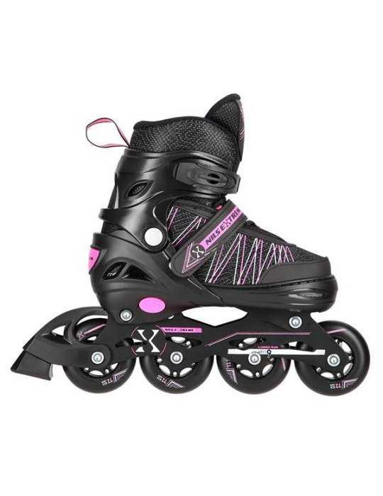 NH11912 A 2IN1 BLACK/PINK SIZE S(31-34) IN-LINE SKATES/HOCKEY ICE SKATES 5 