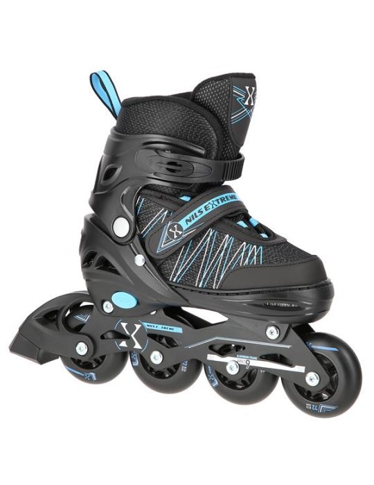 NH11912 A 2IN1 BLACK/BLUE SIZE M(35-38) IN-LINE SKATES/HOCKEY ICE SKATES 1 