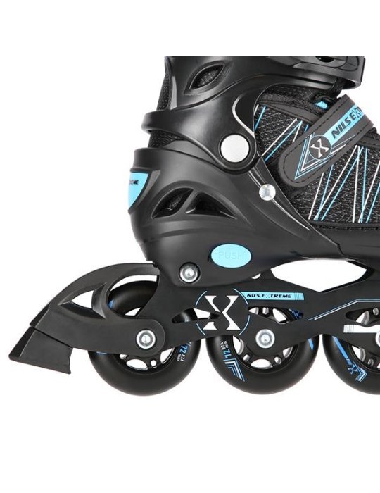 NH11912 A 2IN1 BLACK/BLUE SIZE M(35-38) IN-LINE SKATES/HOCKEY ICE SKATES 6 