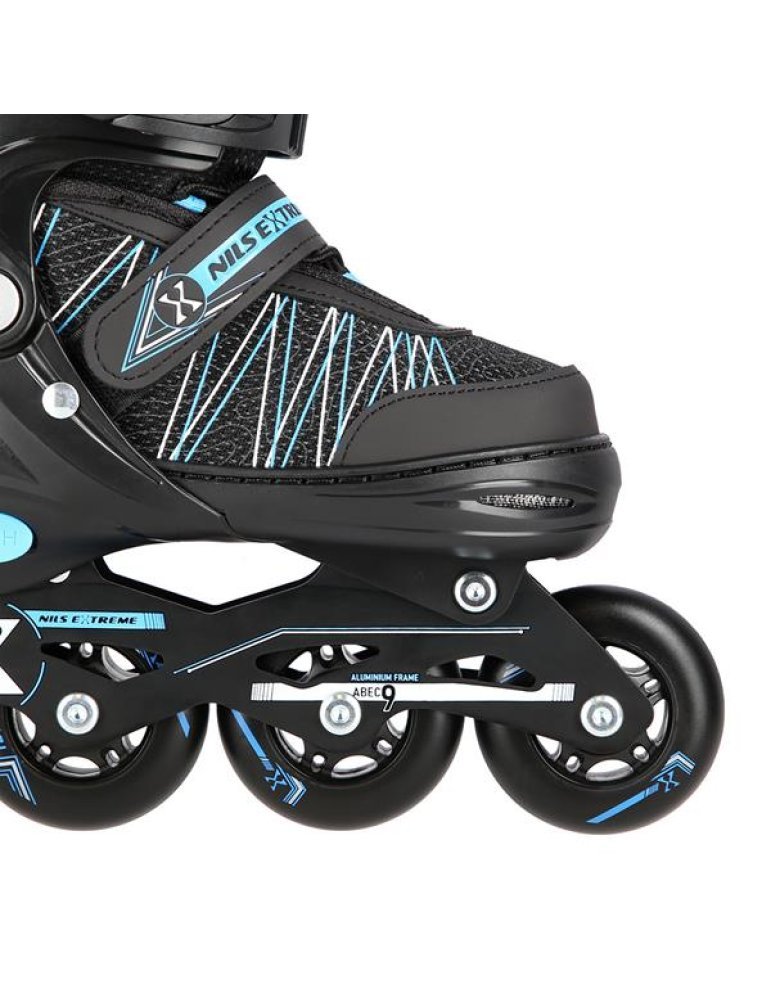 NH11912 A 2IN1 BLACK/BLUE SIZE M(35-38) IN-LINE SKATES/HOCKEY ICE SKATES 7 