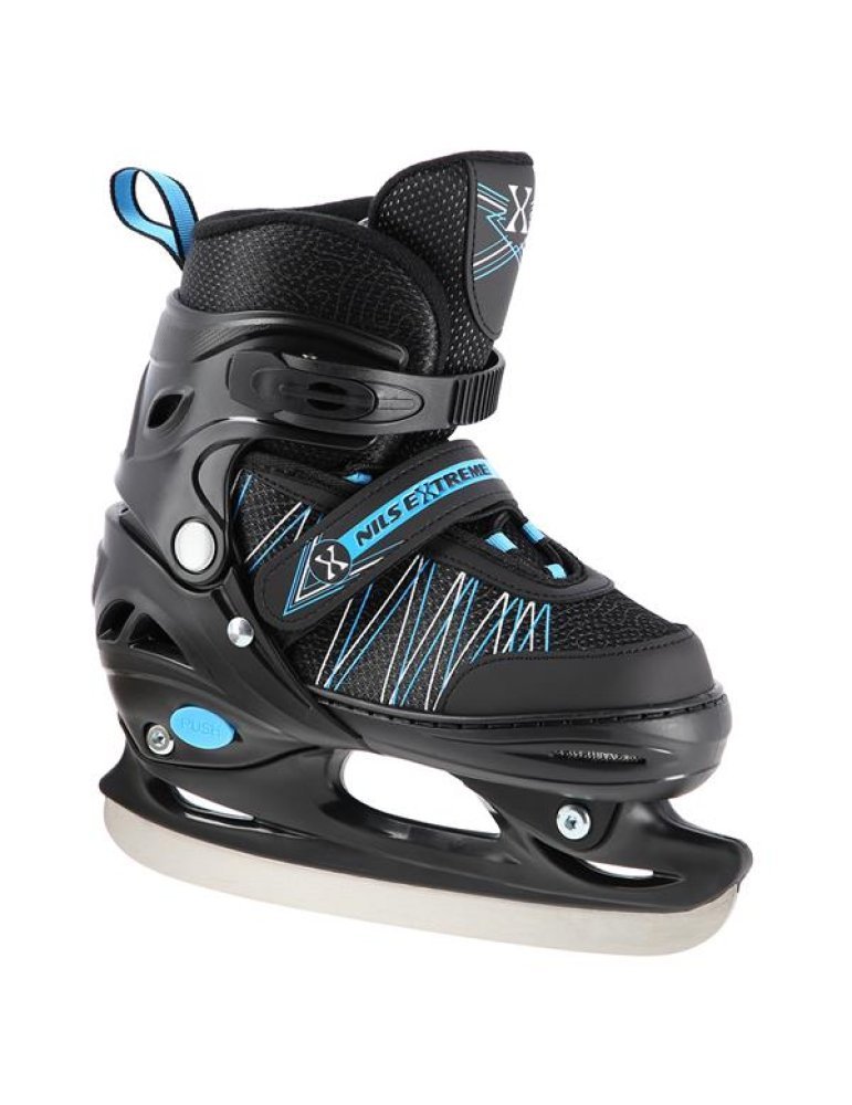 NH11912 A 2IN1 BLACK/BLUE SIZE M(35-38) IN-LINE SKATES/HOCKEY ICE SKATES 10 