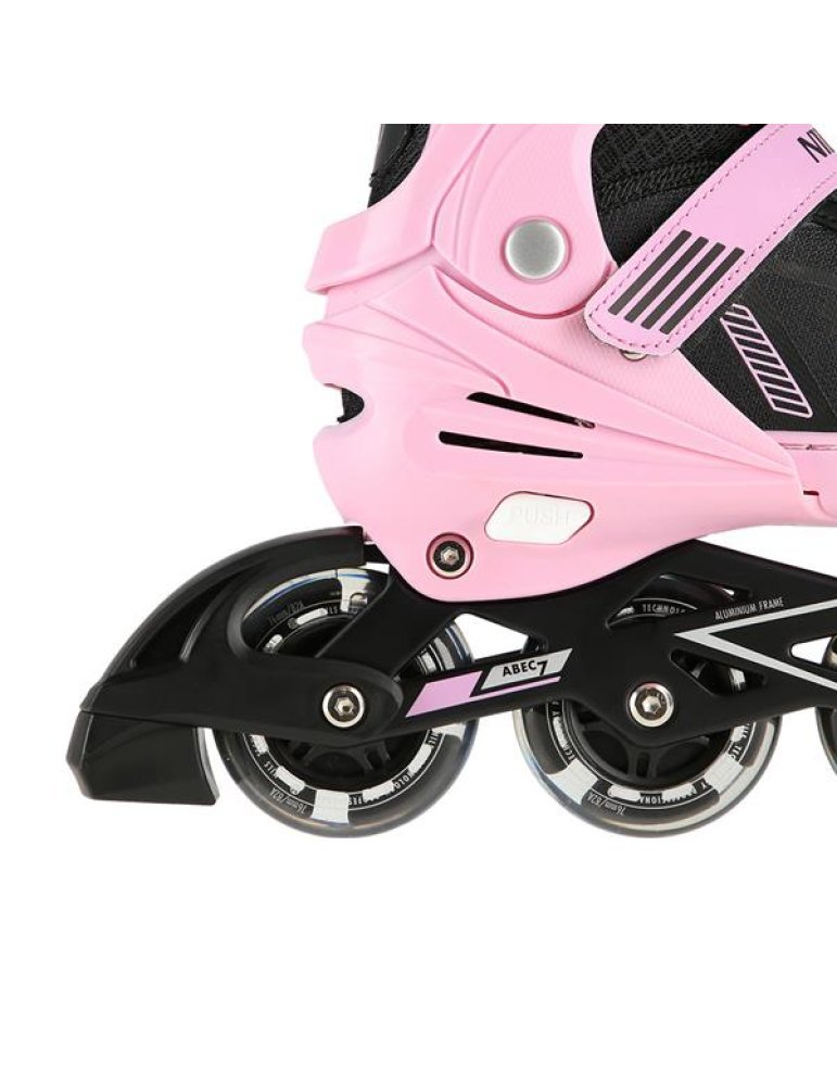NA11230A PINK LED SIZE M(35-38) IN-LINE SKATES NILS EXTREME 5 