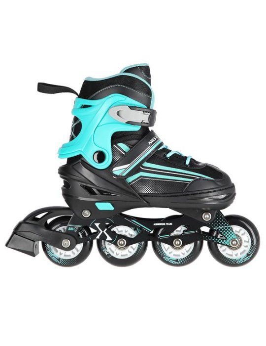 NH18190 2IN1 BLACK/BLUE SIZE M(34-38) IN-LINE SKATES/HOCKEY ICE SKATES 3 