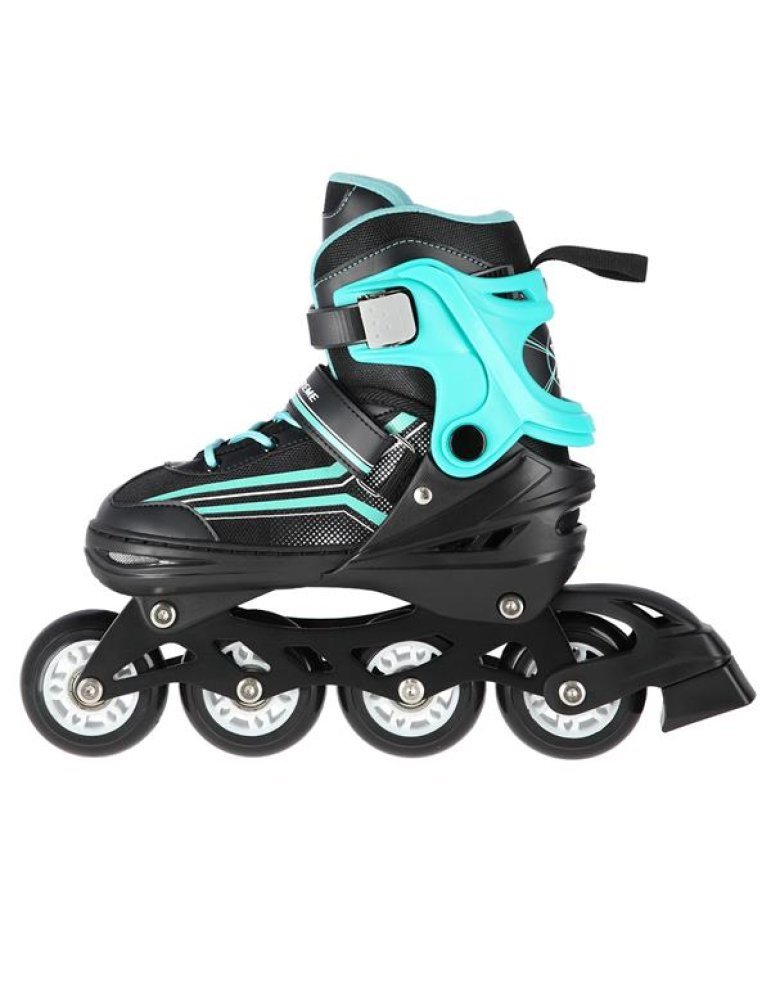 NH18190 2IN1 BLACK/BLUE SIZE M(34-38) IN-LINE SKATES/HOCKEY ICE SKATES 4 