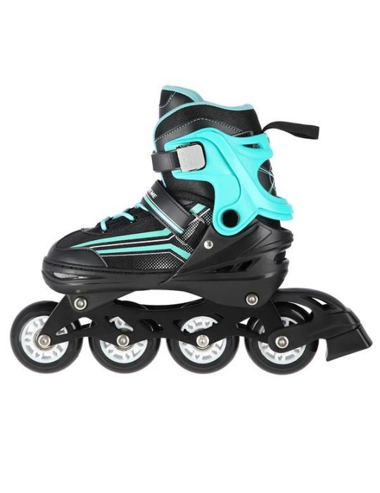 NH18190 2IN1 BLACK/BLUE SIZE M(34-38) IN-LINE SKATES/HOCKEY ICE SKATES 4 
