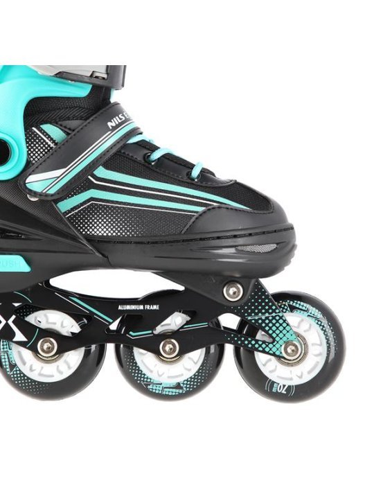 NH18190 2IN1 BLACK/BLUE SIZE M(34-38) IN-LINE SKATES/HOCKEY ICE SKATES 7 