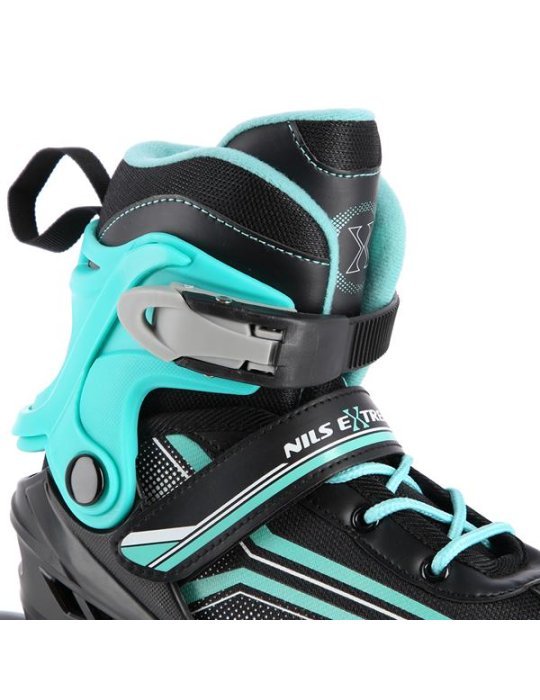 Patines Ajustables en Linea 2en1 NEGRO/AZUL NH18190 9 
