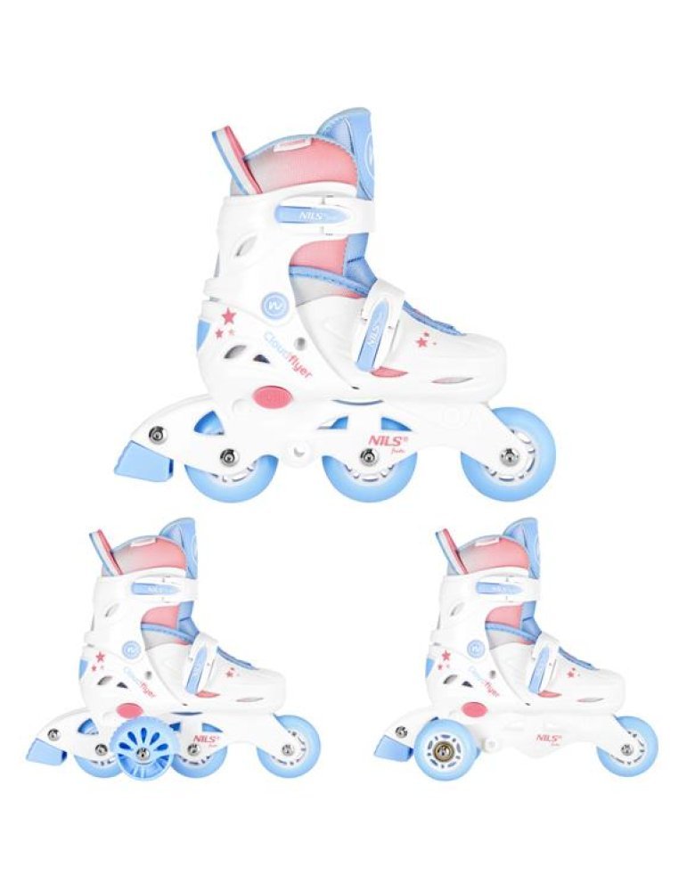 Adjustable skates Girl 3 in 1 Whites and Roses – Evolutionaries and Insurance 2 