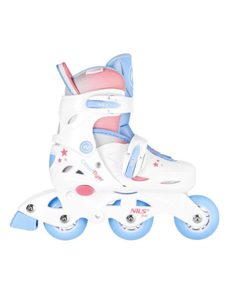 Patins à roulettes réglables 3 en 1 blancs et roses pour fille – Évolutifs et sécuritaires 7 