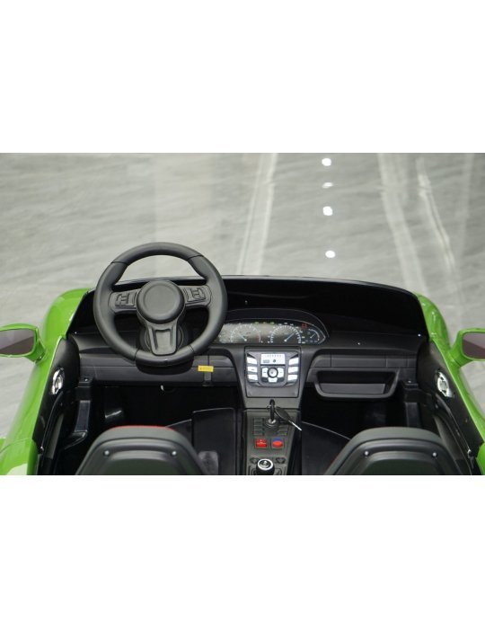 Coche Infantil PERFECTA Biplaza Lacado 24V 180W – Ruedas de Aire 