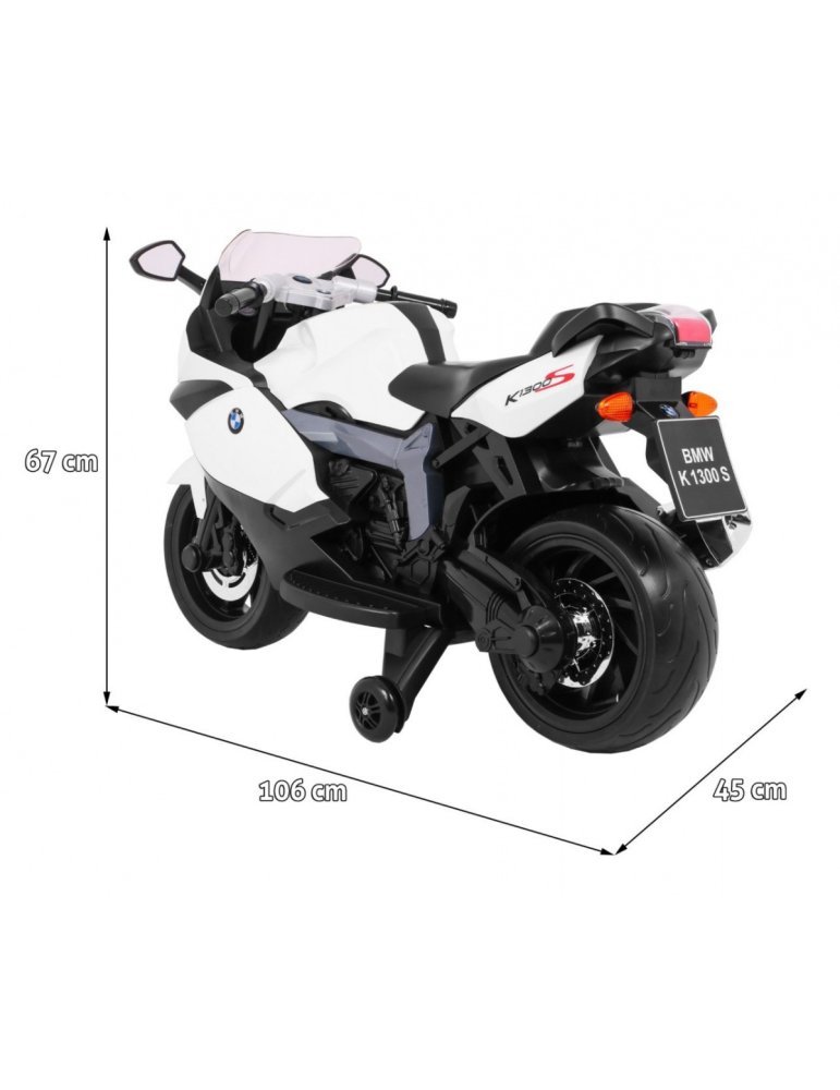 BMW Motocicleta elétrica K1300S 12V para crianças |3 velocidades e luzes LED