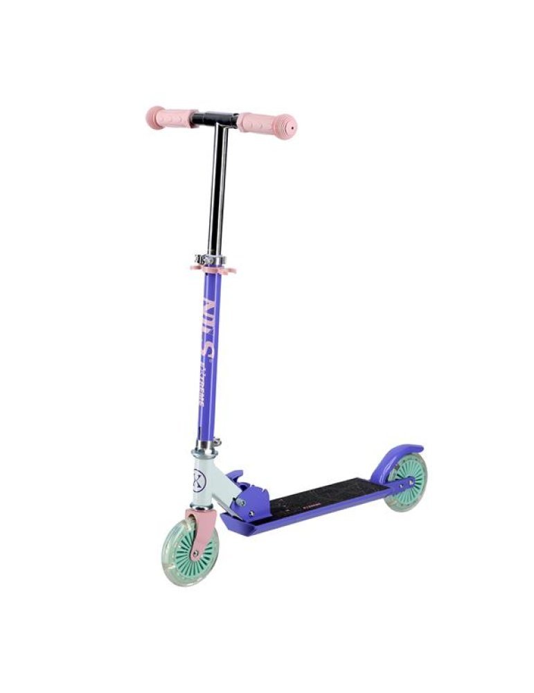 HD120L NILS EXTREME – Patinete Plegable con Ruedas LED para Niños y Adolescentes
