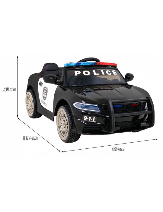 12V Police Electrical Car for Children with Mermaid, Lights and Command