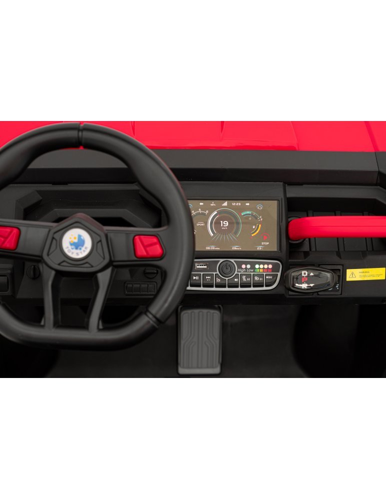 Auto elettrica per bambini Speed 900 con telecomando e luci a LED