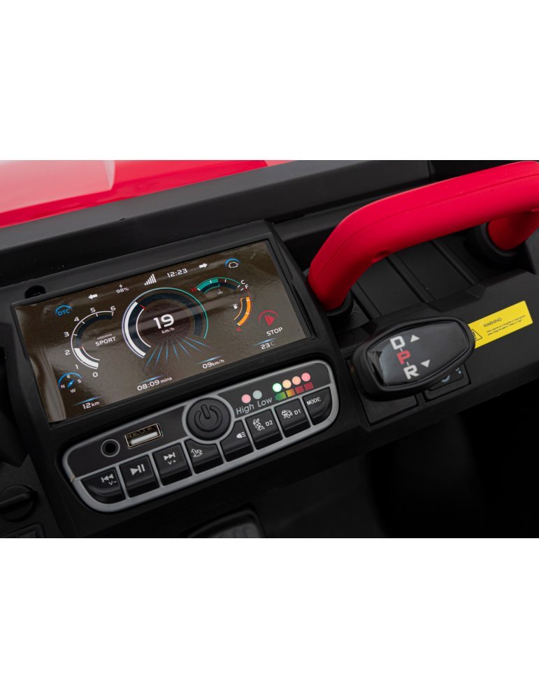 Auto elettrica per bambini Speed 900 con telecomando e luci a LED