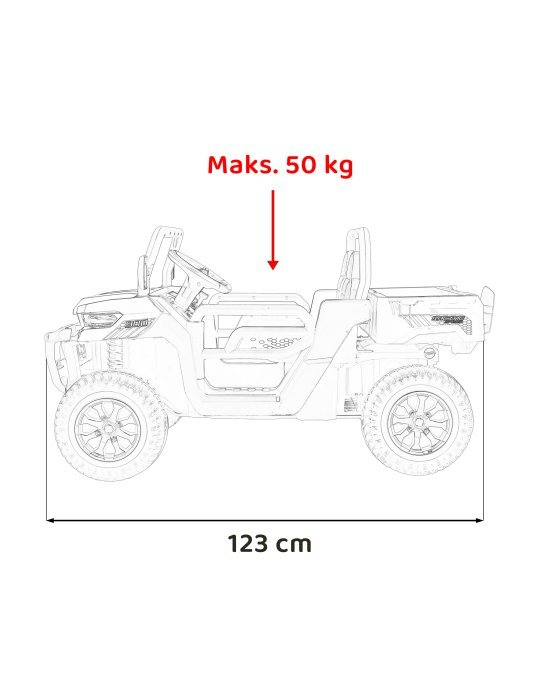 Auto elettrica per bambini Speed 900 con telecomando e luci a LED