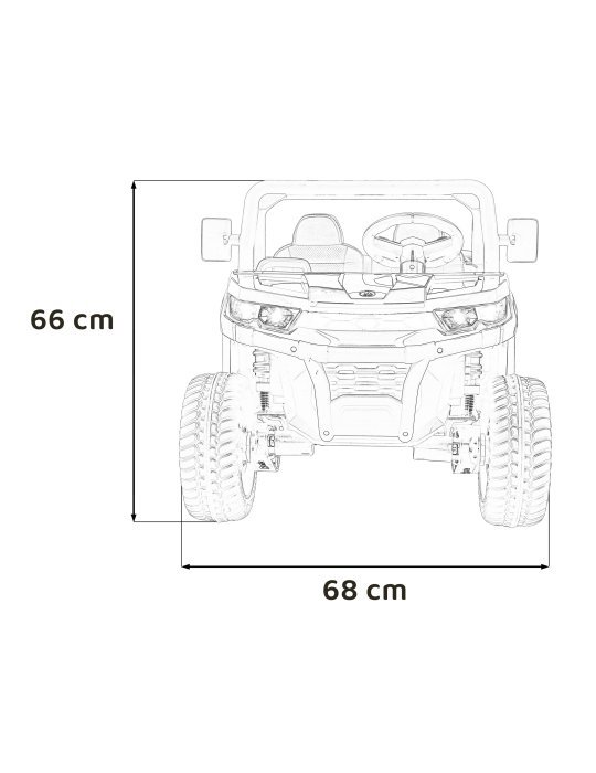 Auto elettrica per bambini Speed 900 con telecomando e luci a LED