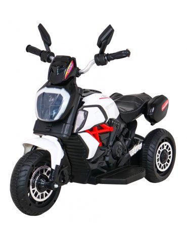 Moto Eléctrica Infantil Fast Tourist 6V con USB y Panel Multimedia Con Melodías Preinstaladas
