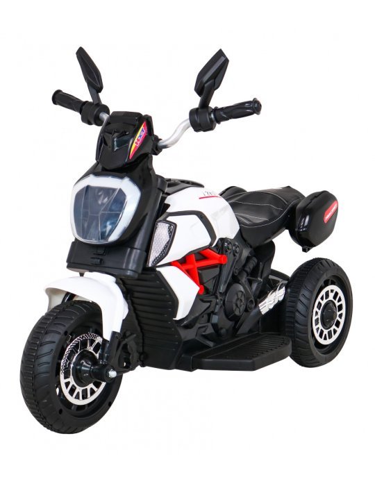 Moto Eléctrica Infantil Fast Tourist 6V con USB y Panel Multimedia Con Melodías Preinstaladas