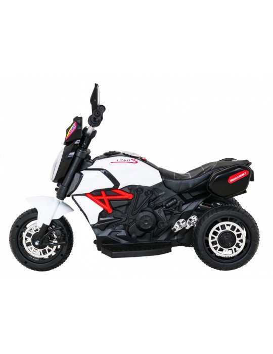 Moto Eléctrica Infantil Fast Tourist 6V con USB y Panel Multimedia Con Melodías Preinstaladas