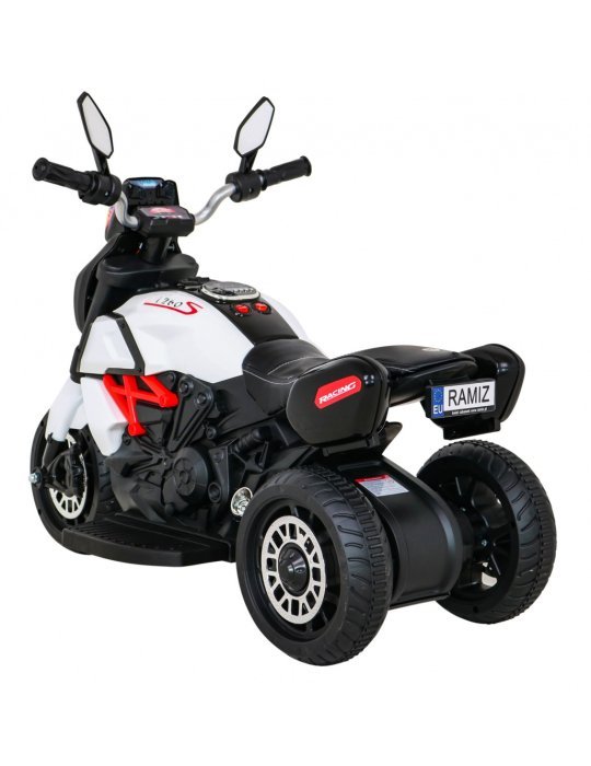 Moto Eléctrica Infantil Fast Tourist 6V con USB y Panel Multimedia Con Melodías Preinstaladas